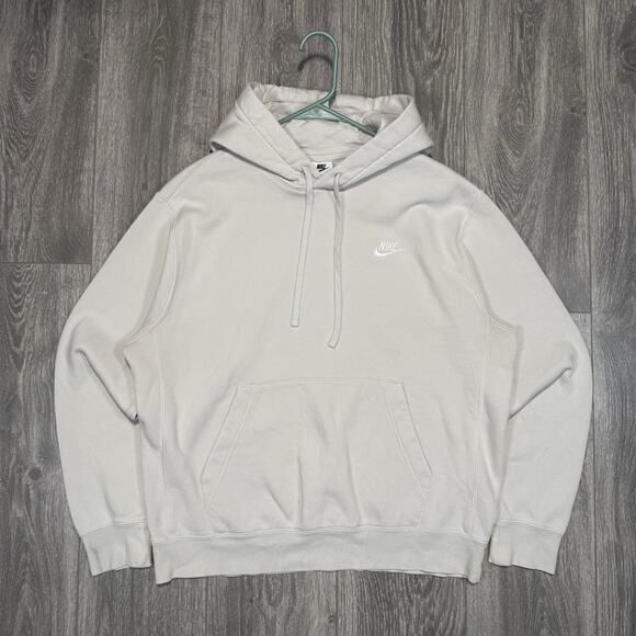 Nike Other - Nike Sportswear Club Fleece Pullover Hoodie Mens Medium Light Bone BV2654-072